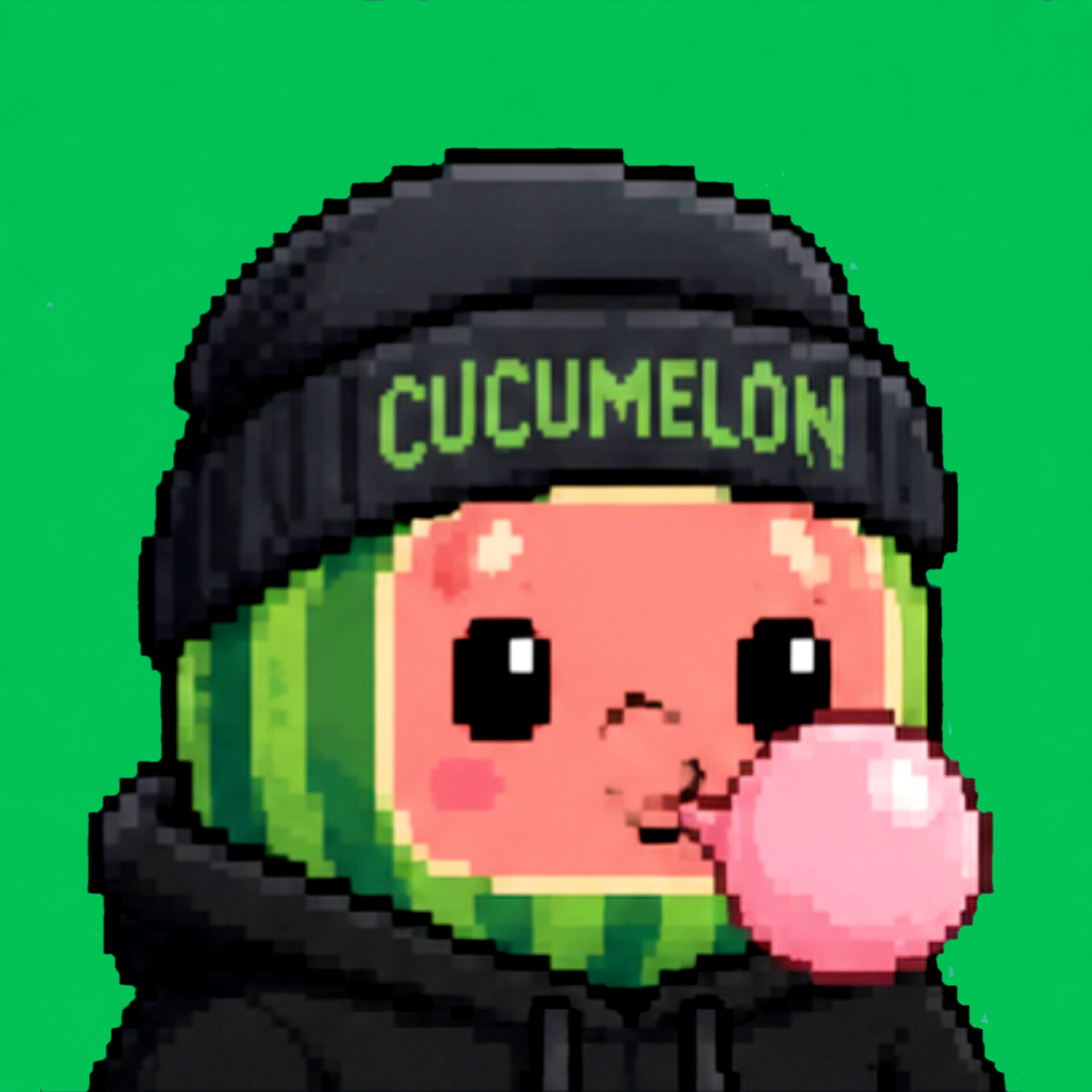 Cucumelon #005 pixel art NFT